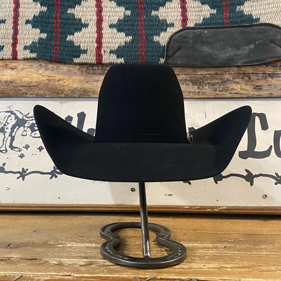 BRAND NEW Custom Black Felt Atwood Cowboy Hat - Picture 1 of 3